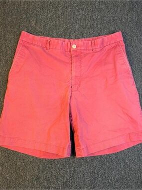 Southern Tide Men's Coral Pink Flat-Front Shorts 36